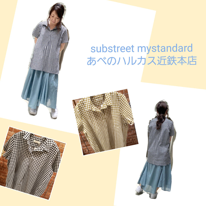 sabstreet mystandardあべのハルカス近鉄本店より☆ギンガムチェックシャツのご紹介